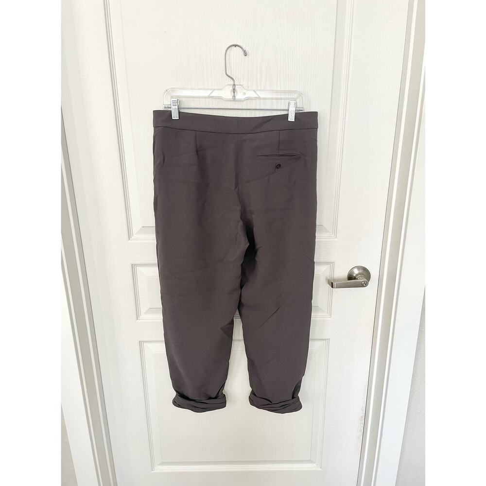 Aritzia Wilfred Allant Cropped Tie Waist Pant Charcoal Size 6 - Picture 3 of 11